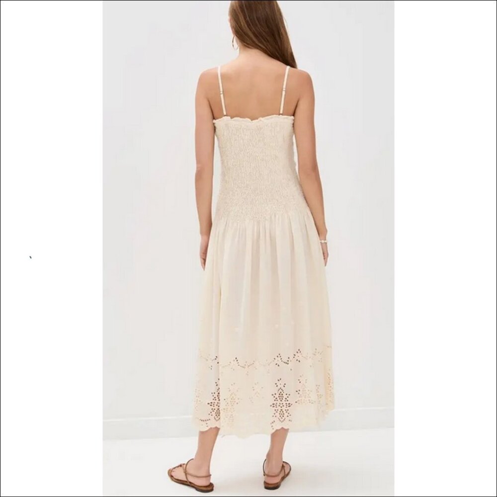 Free People Daphne Midi Dress in Tea Combo - XS - NWT - Picture 3 of 11